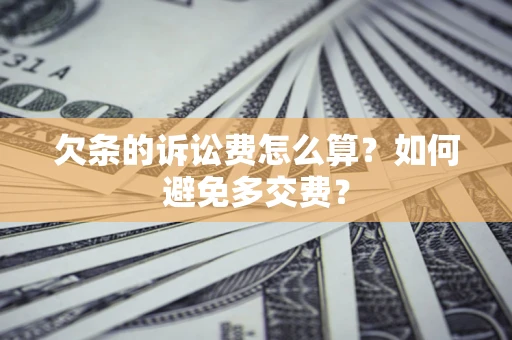 武汉欠条的诉讼费怎么算？如何避免多交费？