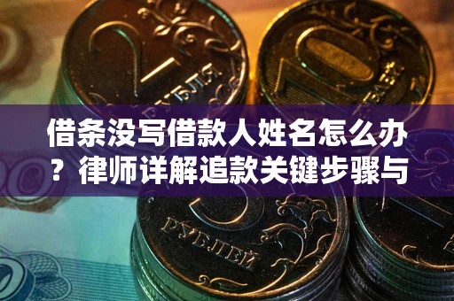武汉借条没写借款人姓名怎么办？律师详解追款关键步骤与证据链构建