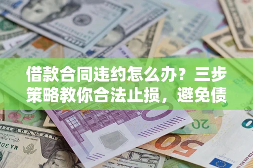 武汉借款合同违约怎么办？三步策略教你合法止损，避免债务危机升级